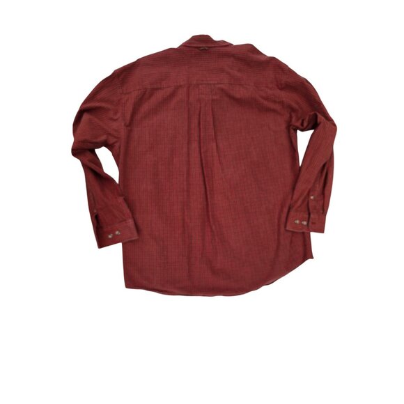 Timberland Mens Red Plaid Long Sleeve Button-Down Shirt XL 100% Cotton - Picture 2 of 6